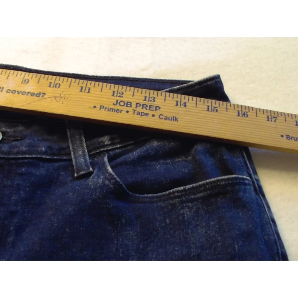 Levis 535 Super Skinny‎ Jeans Dark Indigo Blue Raw Hem Size 31W/L30